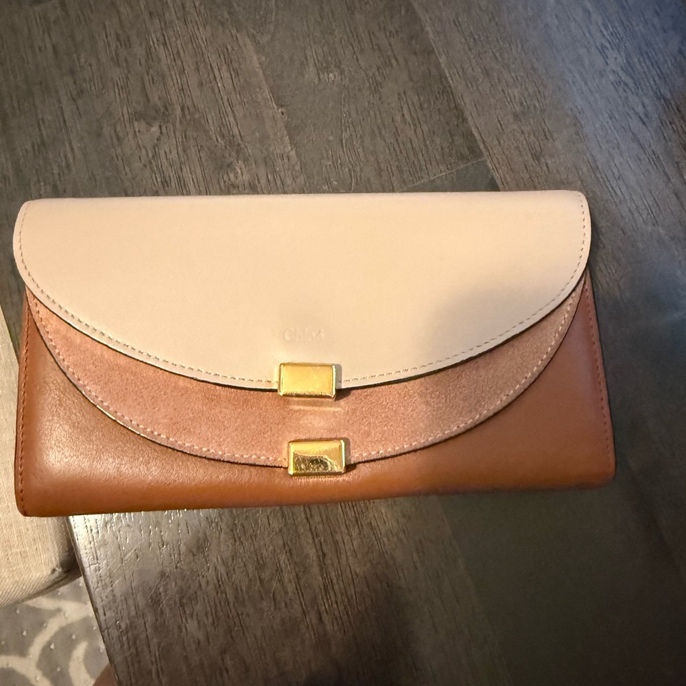 Chloe two tone wallet